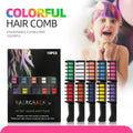 10-Color Washable Hair Chalk Comb Set | Temporary Hair Dye Hair Chalk Comb Set QXL 10 colors