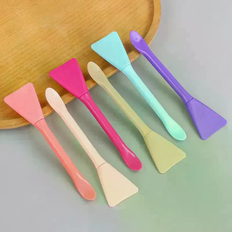 Double-Head Silicone Facial Mask Brush & Scoop | YOVIP Facial Mask Brush QXL