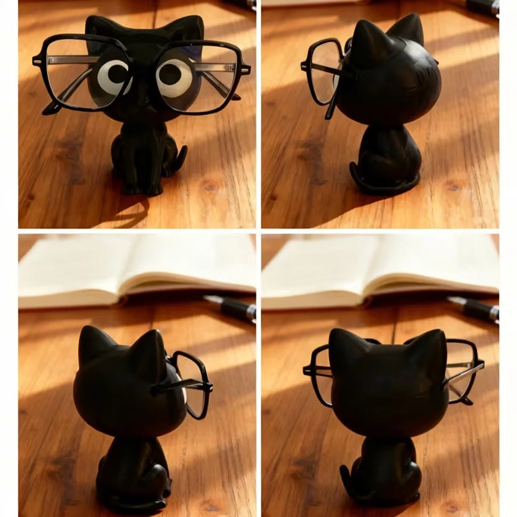 3D Printed Cat Eyeglasses Holder | Desktop Glasses Organizer Eyeglasses Holder QXL