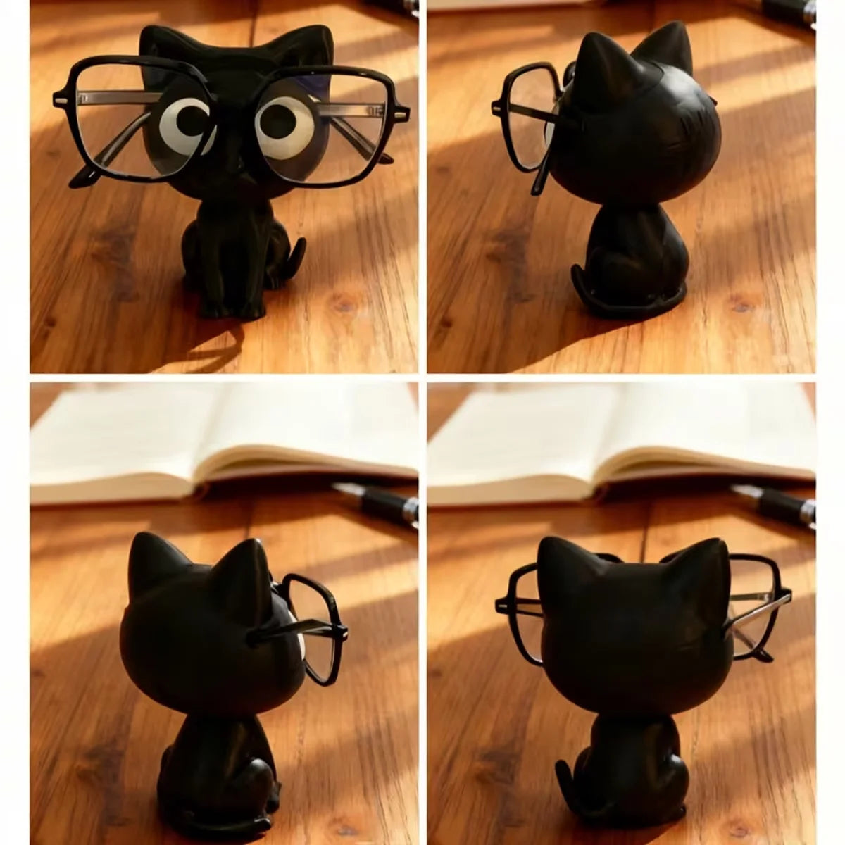 3D Printed Cat Eyeglasses Holder | Desktop Glasses Organizer Eyeglasses Holder QXL