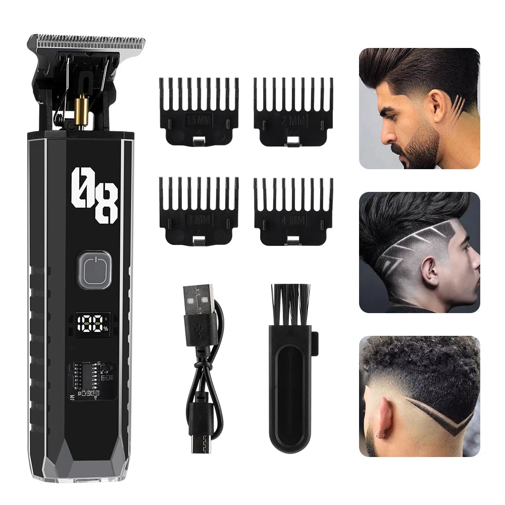 Ms.Dear Cordless Hair Clipper & Beard Trimmer | LED Display Cordless Hair Clipper QXL