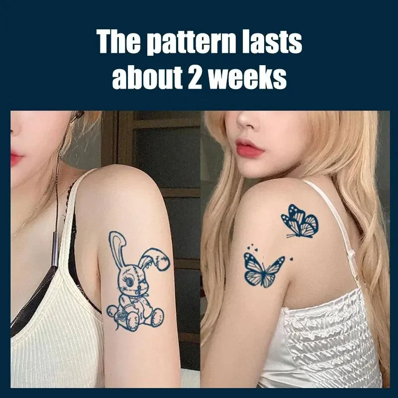 30-Pack Cartoon Temporary Tattoo Stickers | Waterproof Body Art Temporary Tattoo Stickers QXL
