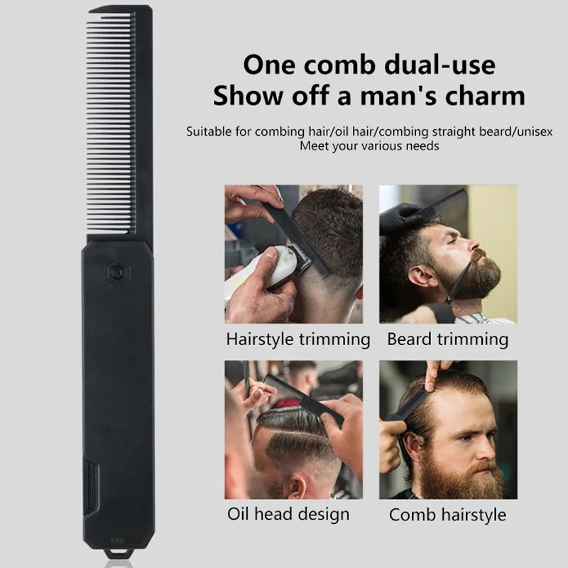 Folding Pocket Comb – Wide & Fine Tooth Hair & Beard Styling Folding Pocket Comb QXL
