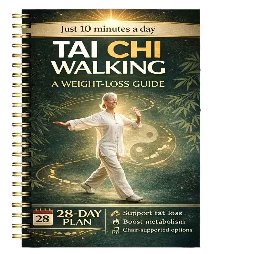 28-Day Tai Chi for Seniors Book | 10-Min Daily Program Fitness Program Book QXL 1PCS