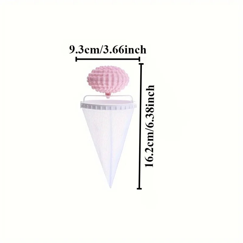 Washing Machine Laundry Ball & Hair Filter Mesh Bag 1-2 Pack Laundry Filter Bag QXL