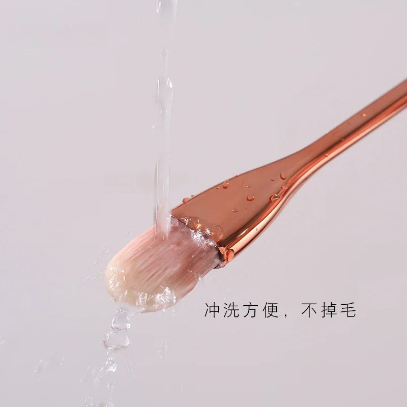 Soft Flat Face Mask Brush | Wool Fiber Mud Mask Applicator Face Mask Brush QXL