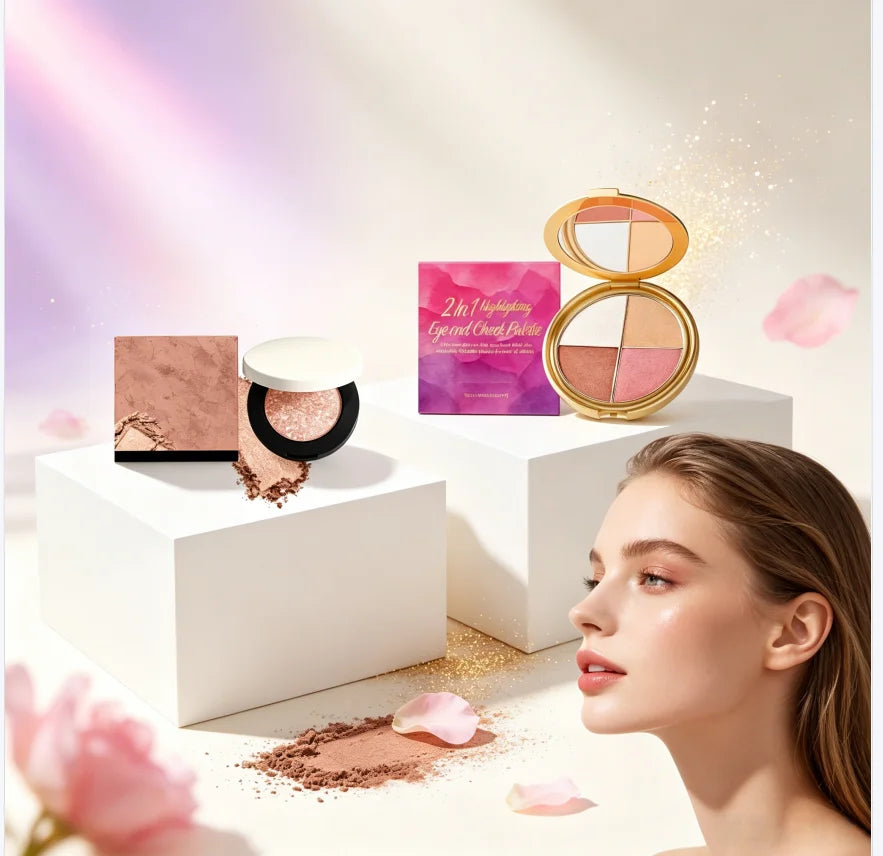 Multichrome Glitter Eyeshadow Palette | Festival Party Makeup Glitter Eyeshadow Palette QXL