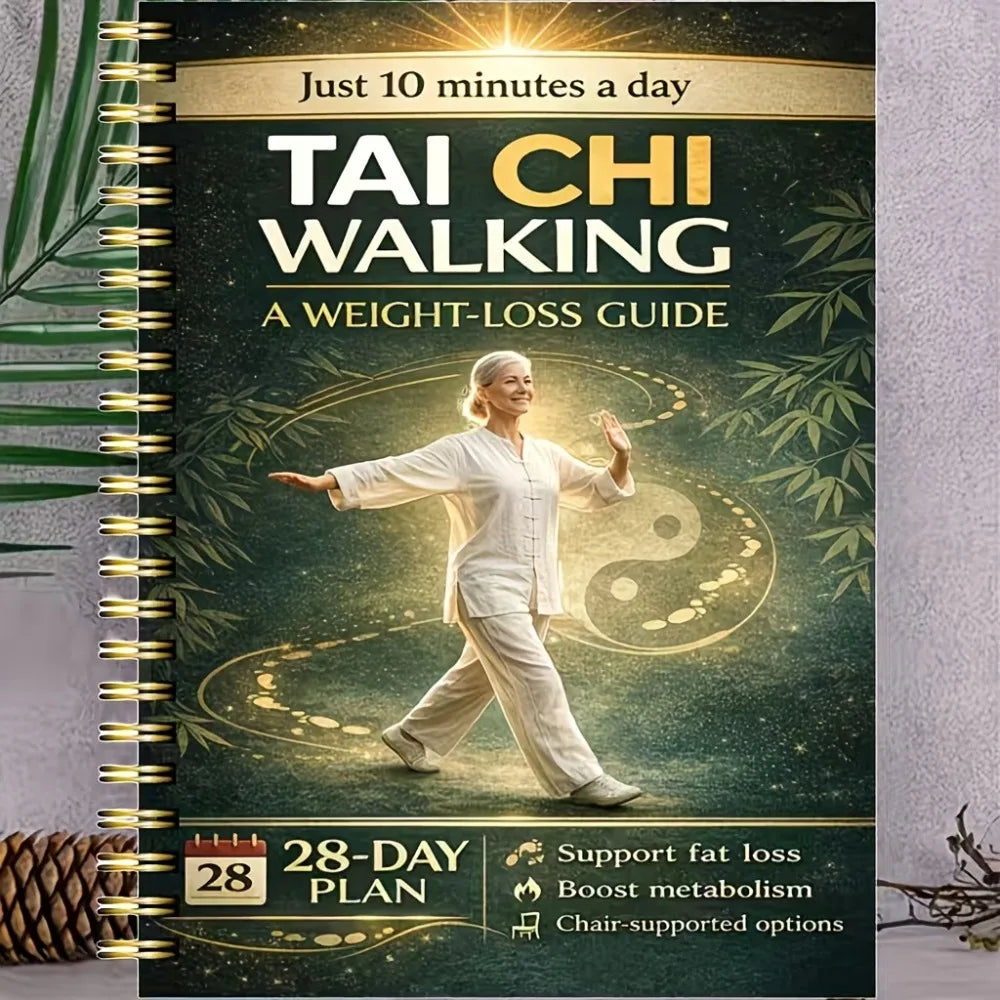 28-Day Tai Chi for Seniors Book | 10-Min Daily Program Fitness Program Book QXL