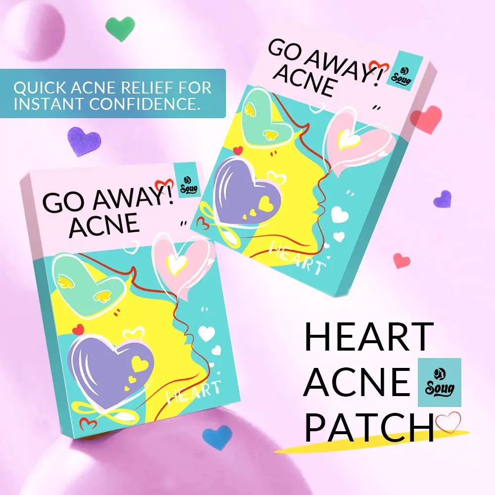 144-Pc Heart Blemish Spot Patches | 0.1mm Thin Skin Cover Blemish Spot Patch QXL