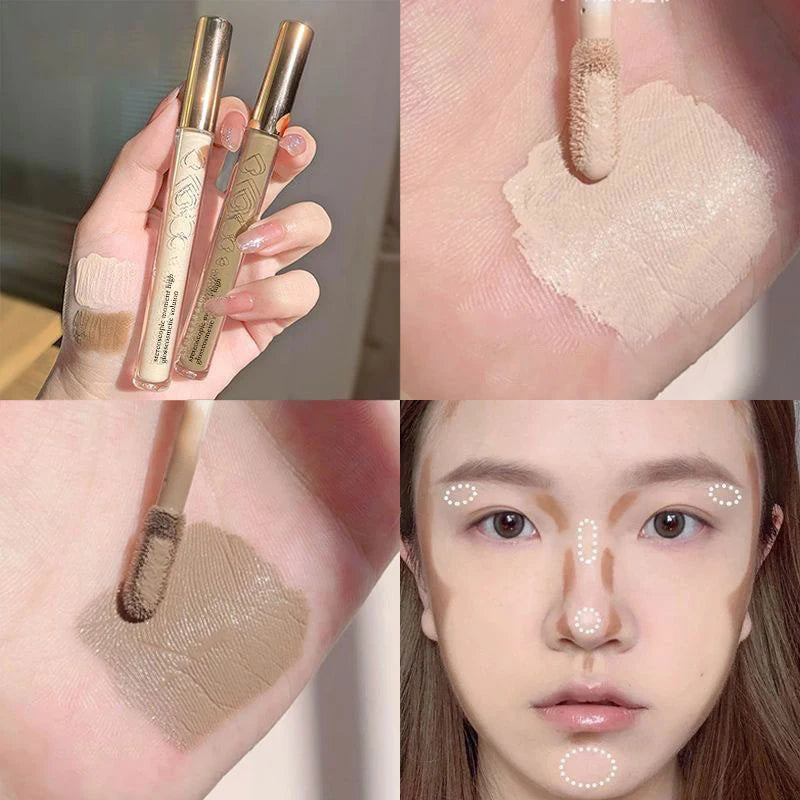 HISYI Highlighter Stick | Glitter Liquid Shadow & Concealer Highlighter Concealer Stick QXL