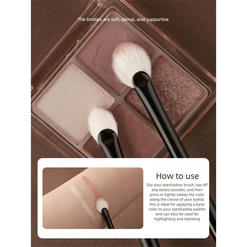 Fan-Shaped Eyeshadow Highlight Brush | Goat Hair Blending Eyeshadow Highlight Brush QXL