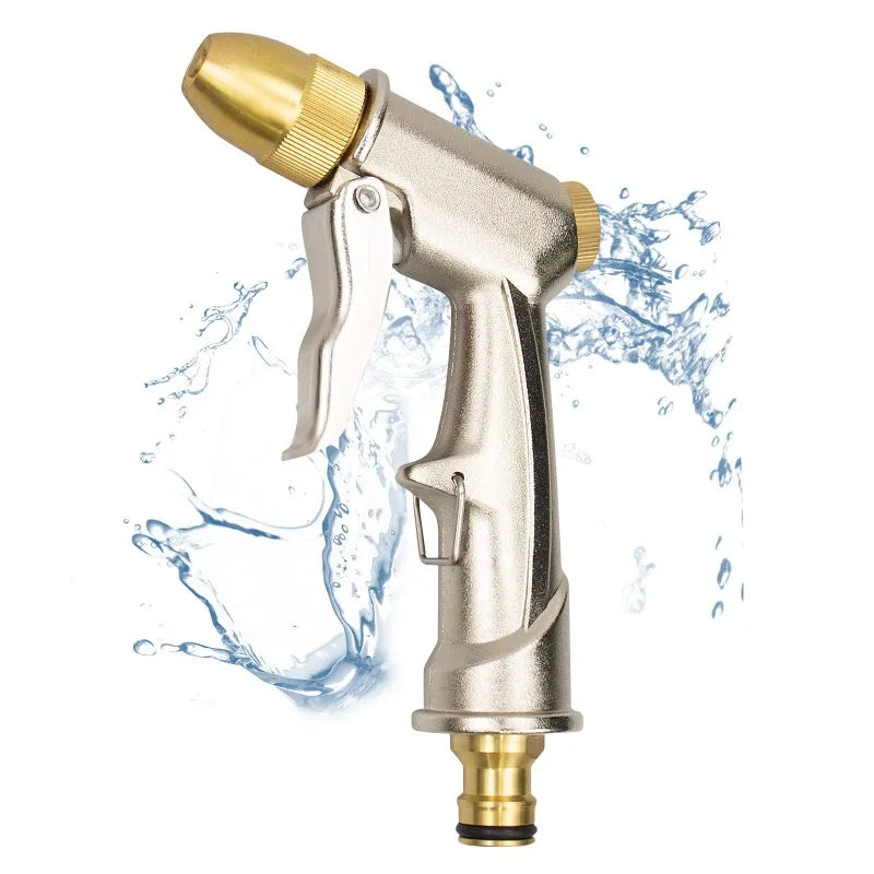 High-Pressure Garden Hose Spray Gun | 4-Mode Zinc Nozzle Garden Hose Spray Gun QXL
