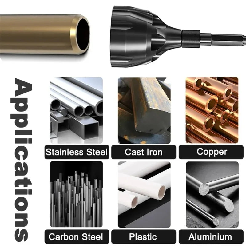 Tungsten Steel Deburring Chamfer Tool | Bolt & Rod Burr Remover Deburring Chamfer Tool QXL