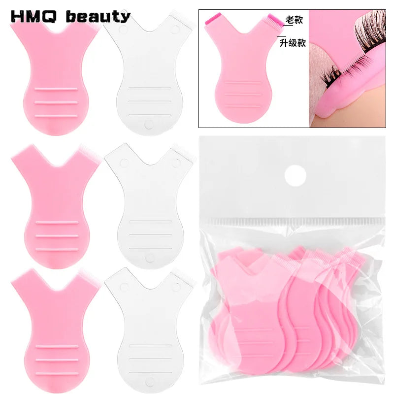 10-Pack Y-Shape Eyelash Lift Brush & Lash Cleaning Comb Set Eyelash Lift Brush QXL
