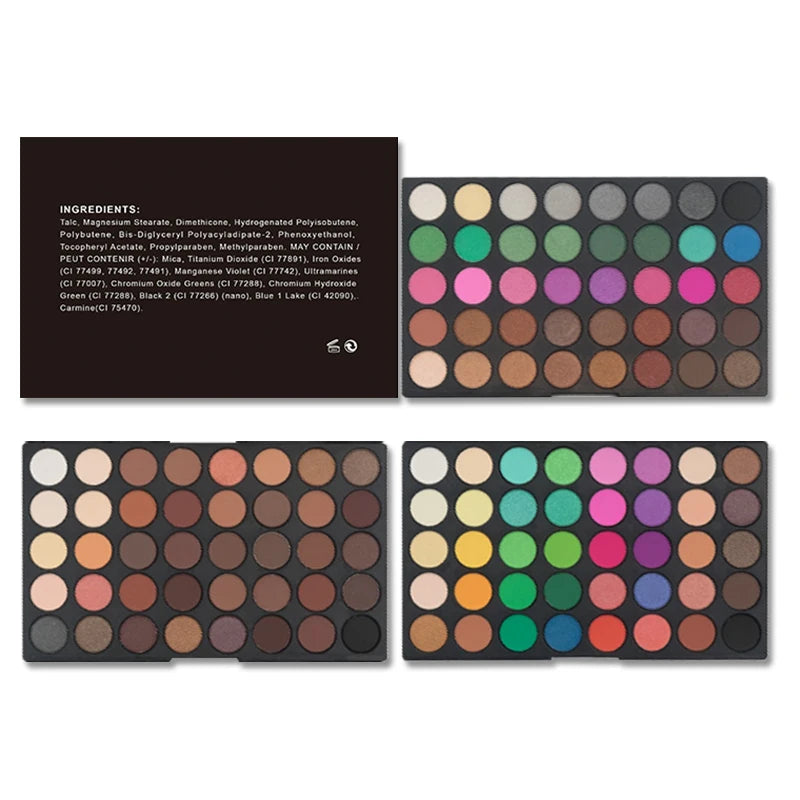 120-Color Eyeshadow Palette | Matte Shimmer Glitter Waterproof Eyeshadow Palette QXL