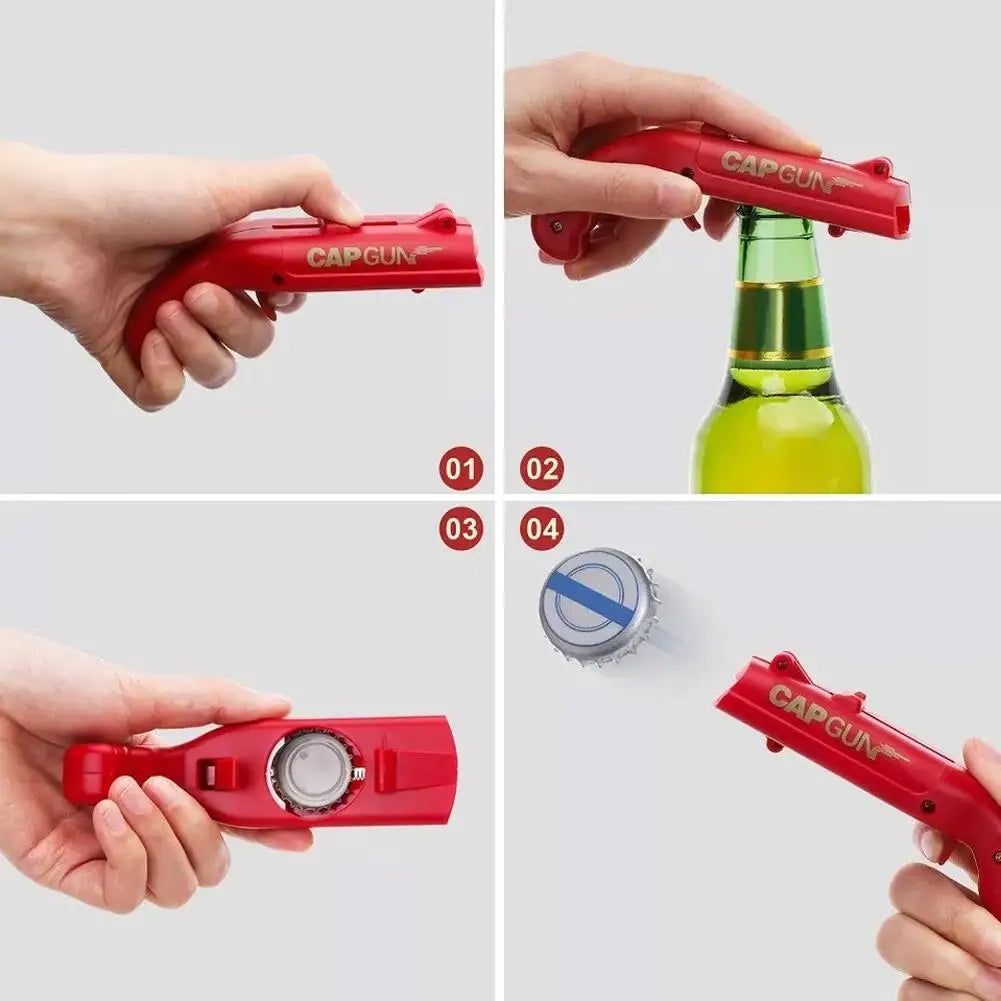 Cap Gun Ejection Bottle Opener | Fun Beer Opener Bar Gift Novelty Bottle Opener QXL