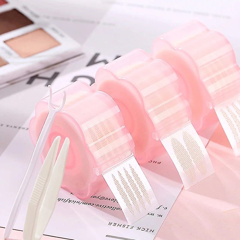360-Pack Invisible Lace Mesh Double Eyelid Tape + Tweezers Eyelid Tape Stickers QXL