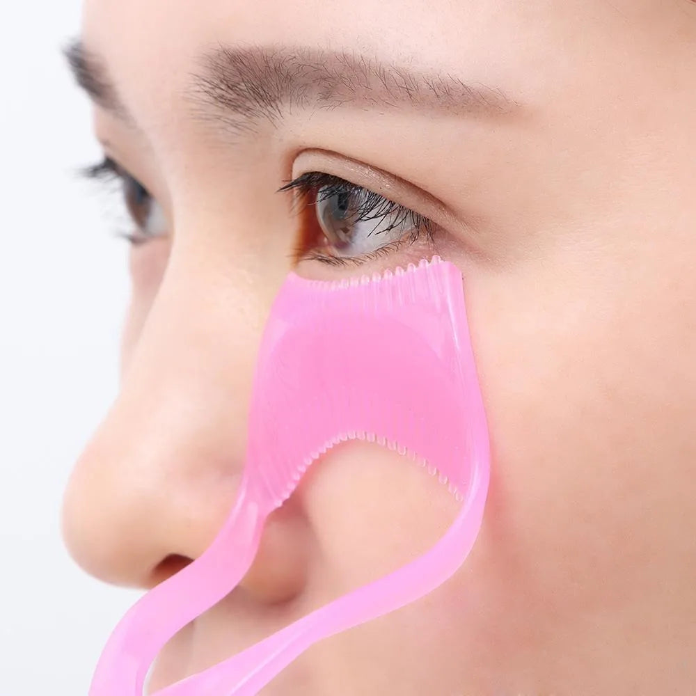 3-in-1 Mascara Shield Eyelash Comb & Applicator Tool Mascara Shield Tool QXL