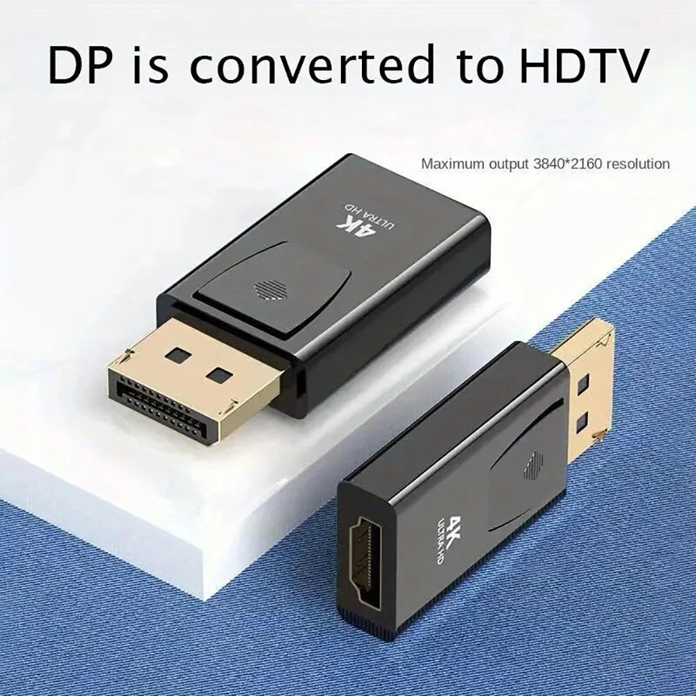 4K DisplayPort to HDMI Adapter | DP Male to Female 60Hz Video Adapter QXL