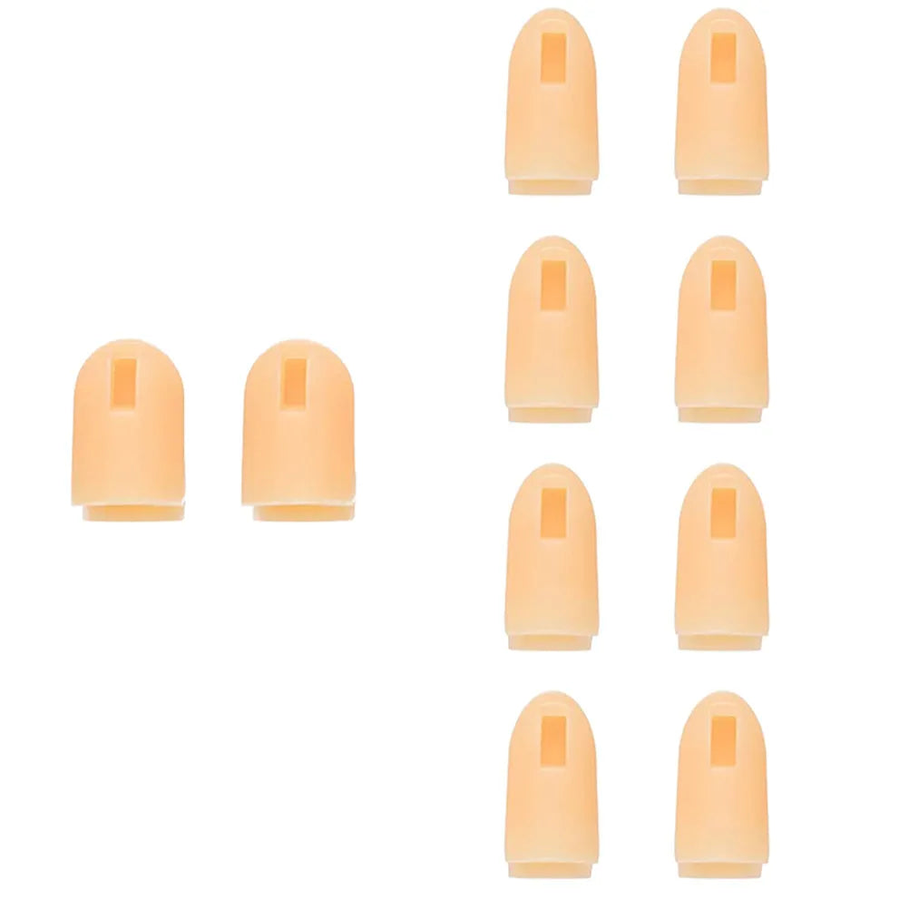 10-Pack Silicone Finger Covers for Nail Art Manicure Practice Nail Art Finger Covers QXL