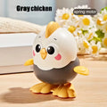 Wind-Up Jumping Chicken Toy | Clockwork Kids Birthday Gift Wind-Up Toy QXL GRAY