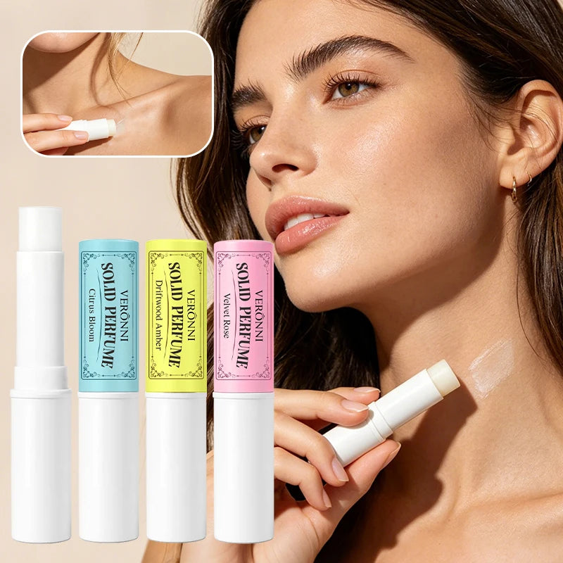 3-Pack Solid Perfume Sticks | Citrus Rose Woody Travel Balm Solid Perfume Balm QXL 3pcs