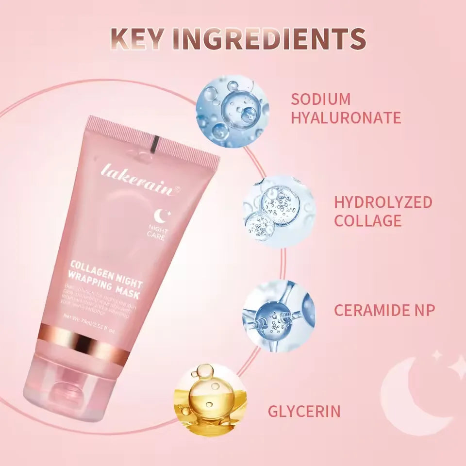 VERONNI Collagen Peel-Off Night Mask – Firming & Hydrating Collagen Night Mask QXL