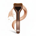 LUXEBLEND Soft Touch Makeup Brush | Foundation & Blush Tool Makeup Brush QXL Chocolate