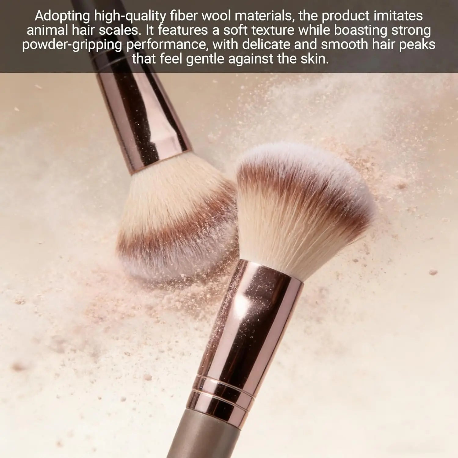 40-Piece Coffee Brown Professional Makeup Brush Set Makeup Brush Set QXL