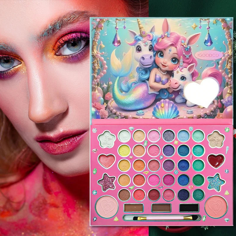 41-Color Eyeshadow Palette | Matte & Shimmer Pro Makeup Set Eyeshadow Palette QXL