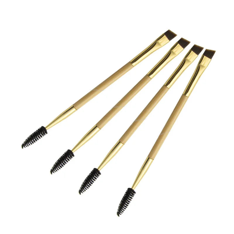 Double-Ended Eyebrow & Eyelash Brush | Angled Spoolie Eyebrow & Lash Brush QXL