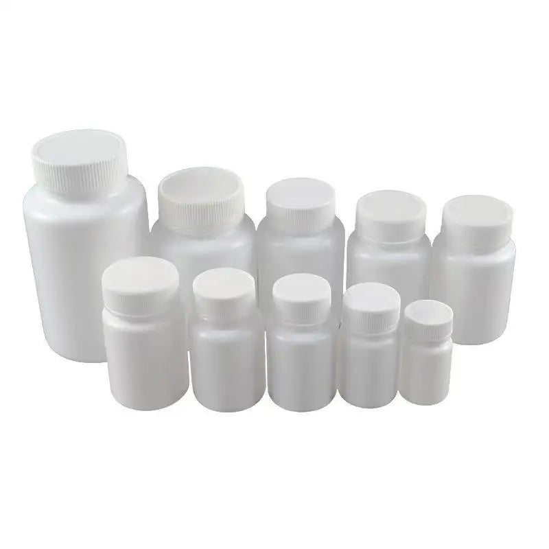 10-Pack HDPE Plastic Pill Bottles | Leak-Proof Lids 15ml–100ml Pill Storage Bottles QXL