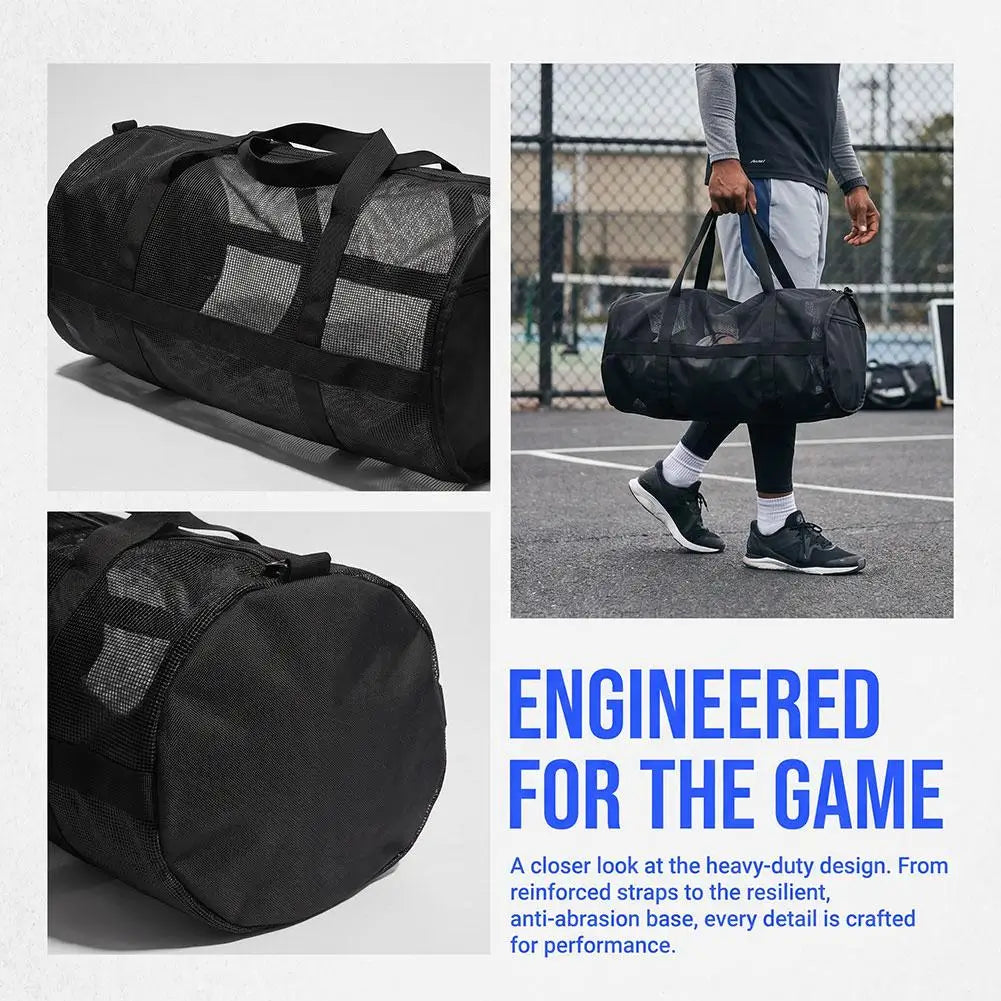 Mesh Sports Ball Bag – Basketball Football Volleyball Storage Sports Ball Bag QXL
