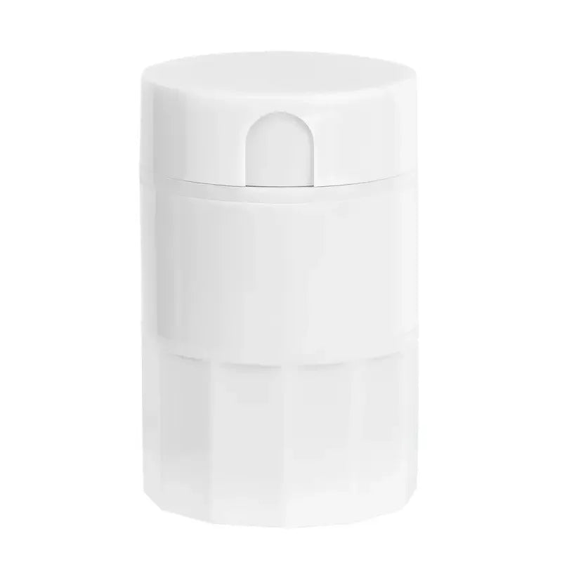4-in-1 Pill Cutter & Grinder Set with Storage Box | Travel Pill Cutter & Grinder QXL White