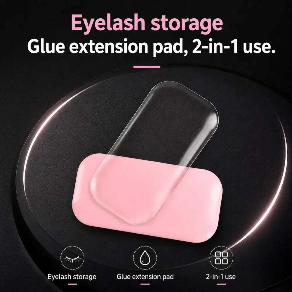 Silicone Lash Tray Holder | Transparent Forehead Pad for Extensions Lash Extension Tool QXL