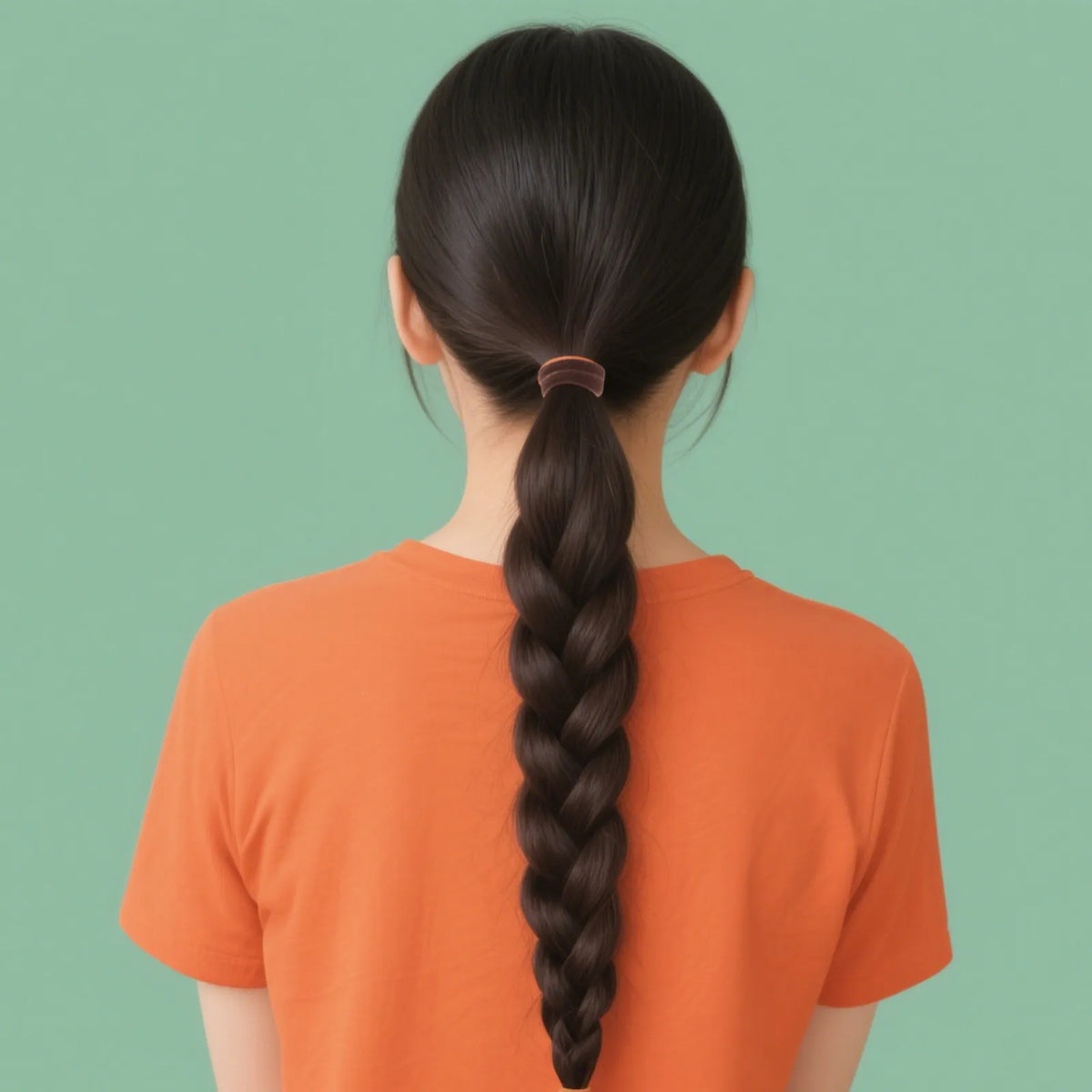 100-Pack Seamless Elastic Hair Ties | Deep Coffee Ponytail Holders Elastic Hair Ties QXL