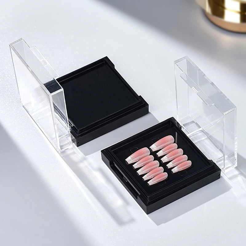 Double Layer Acrylic Press-On Nail Storage & Display Case Nail Storage Case QXL