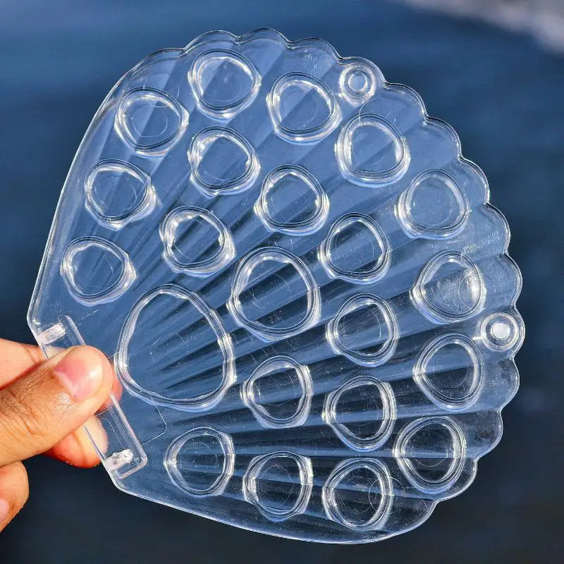 Seashell Acrylic Storage Box | Transparent Jewelry Display Case Acrylic Display Box QXL A1