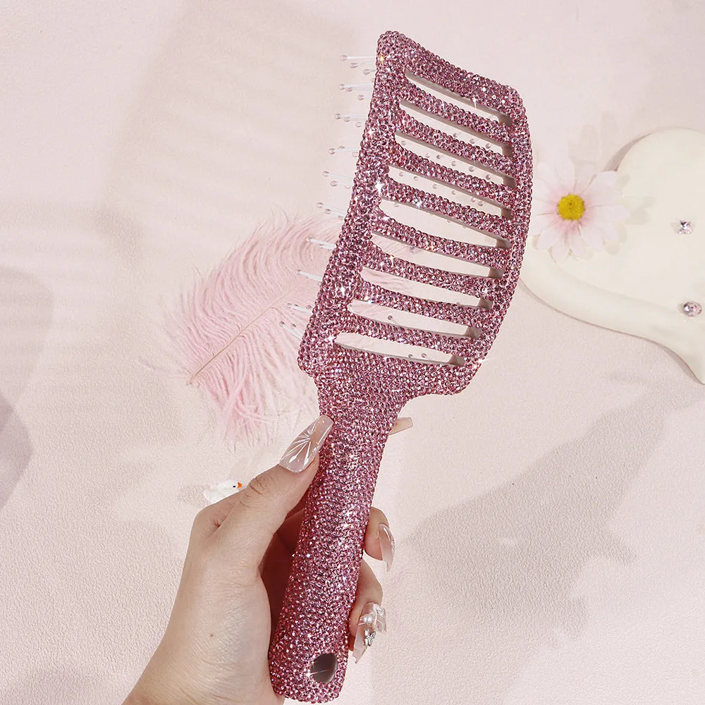Pink Diamond Luxury Massage Comb | Hair Styling Tool Luxury Massage Comb QXL