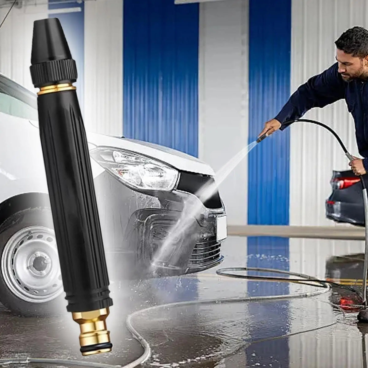 Adjustable High-Pressure Garden Hose Spray Nozzle Quick Connect Garden Hose Nozzle QXL