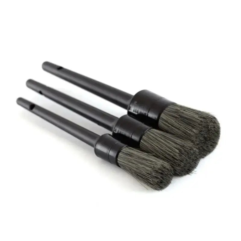 3-Pack Car Detail Brushes | Interior & Exterior Cleaning Set Car Detailing Brush Set QXL