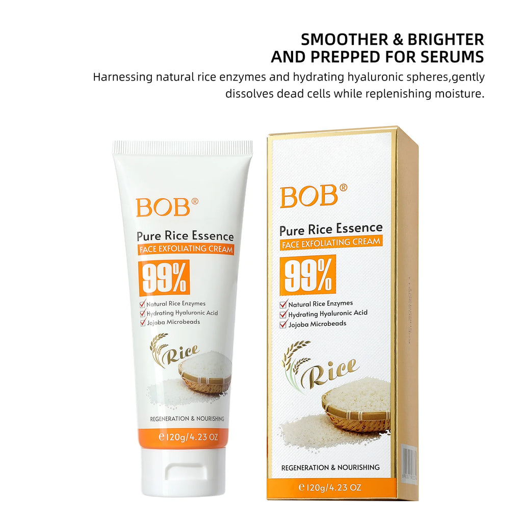 Rice Facial Scrub – Deep Pore Cleansing & Exfoliating Cream Face Exfoliating Scrub QXL