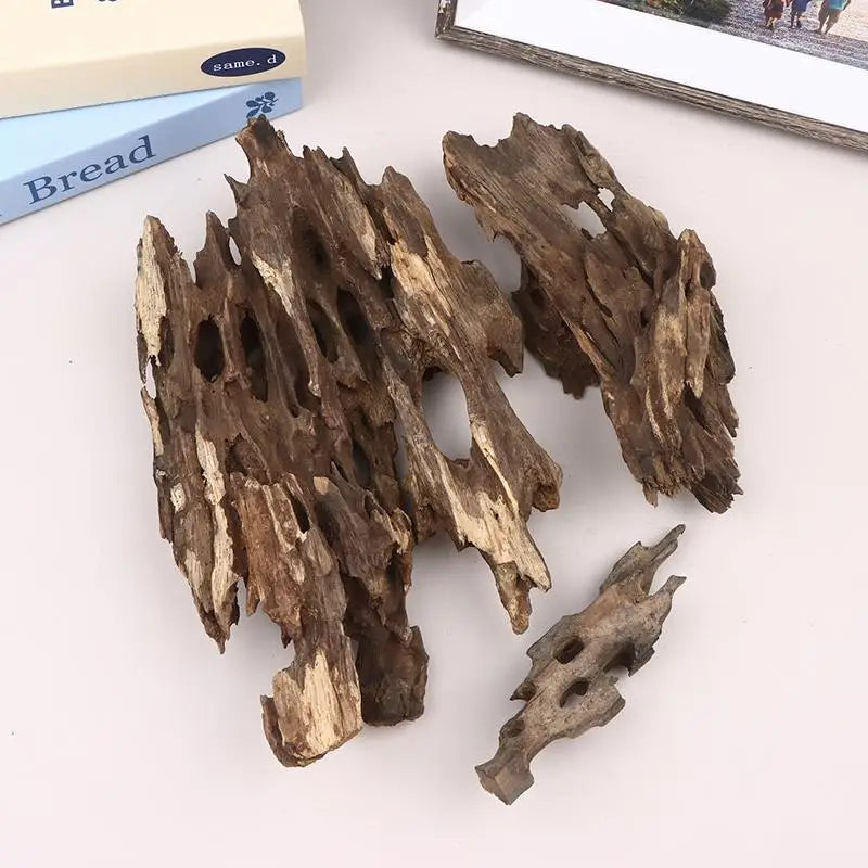 Natural Shrimp Wood Driftwood Aquarium Decor with Holes Aquarium Driftwood QXL