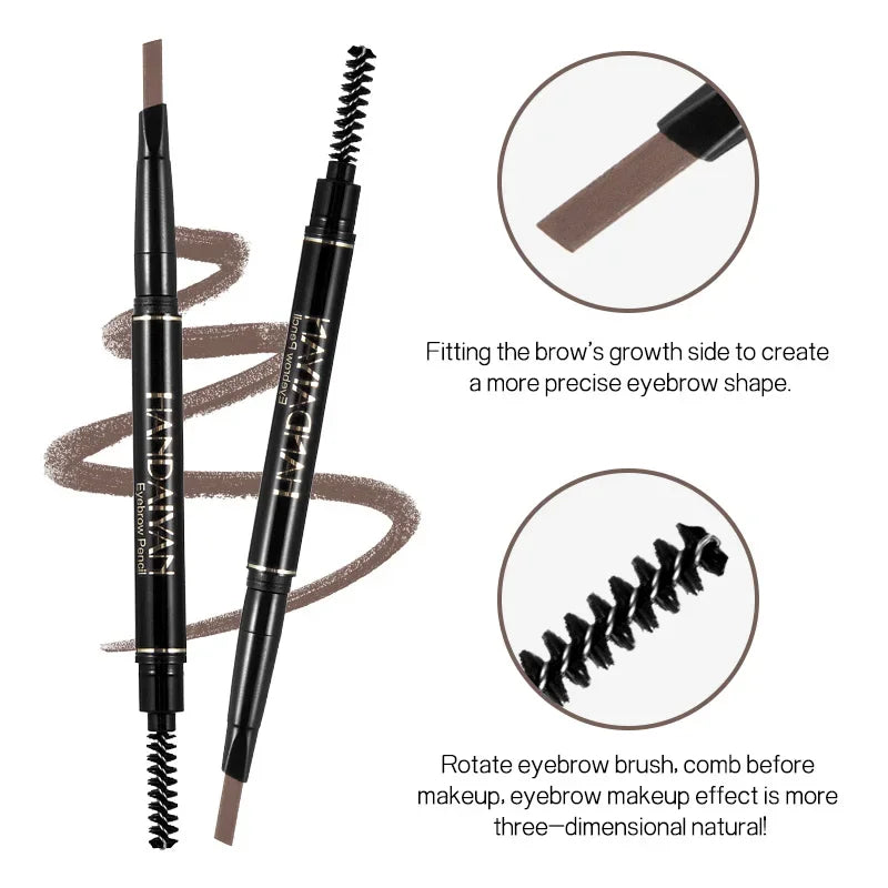 Double-Ended Waterproof Eyebrow Pencil | 5 Shades & Spoolie Eyebrow Pencil QXL