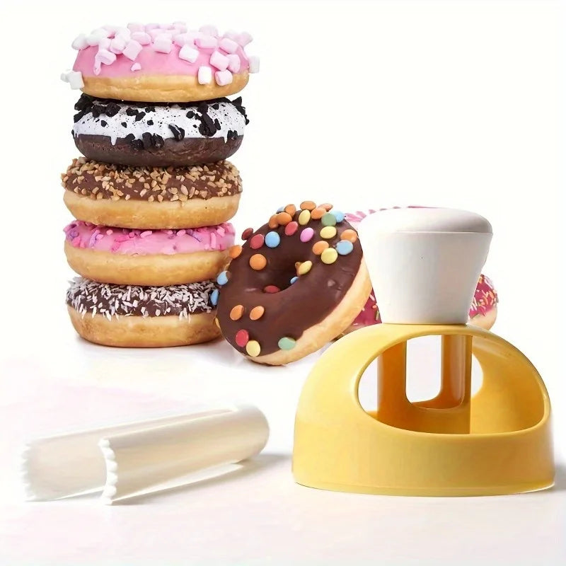 Plastic Donut Cutter & Dipping Plier | DIY Doughnut Mould Doughnut Baking Tool QXL