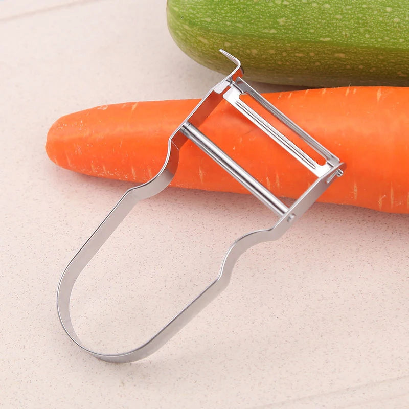 Stainless Steel 2-in-1 Fruit & Vegetable Peeler with Digging Knife Vegetable Peeler QXL