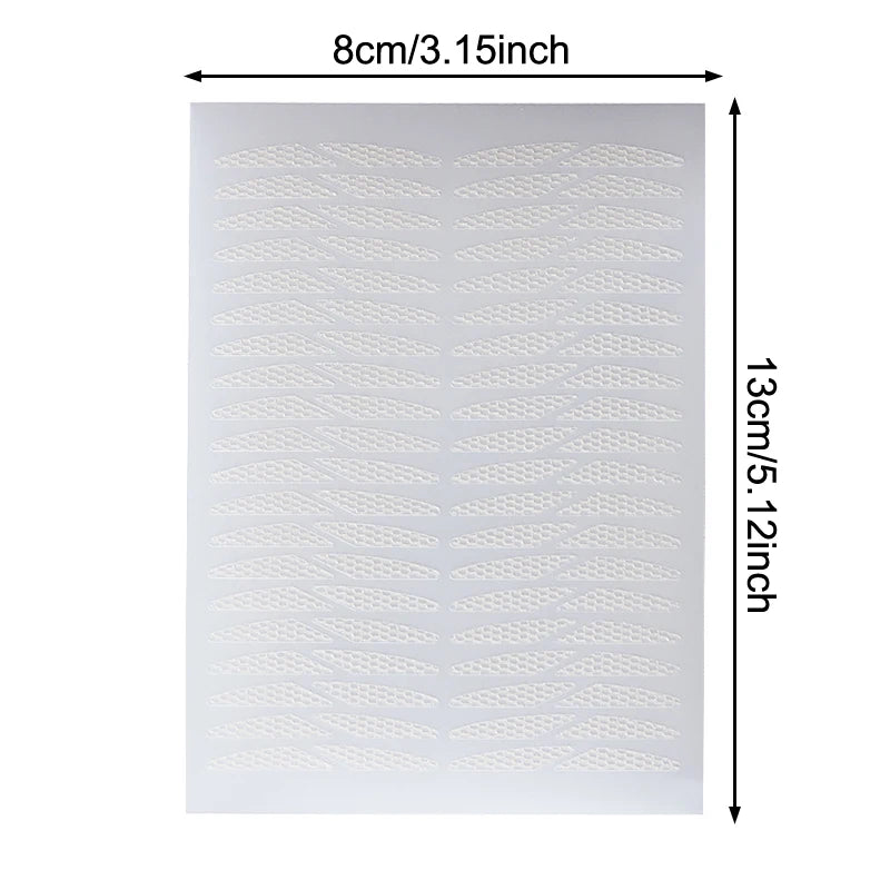 Bevel Segmented Double Eyelid Tape | Invisible Fiber Stickers Eyelid Tape Stickers QXL 1pc