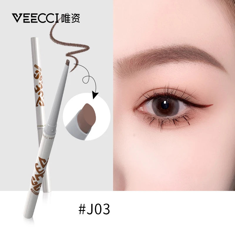 VEECCI Waterproof Auto-Rotate Eyeliner Pencil – Smudge-Proof Gel Eyeliner Pencil QXL
