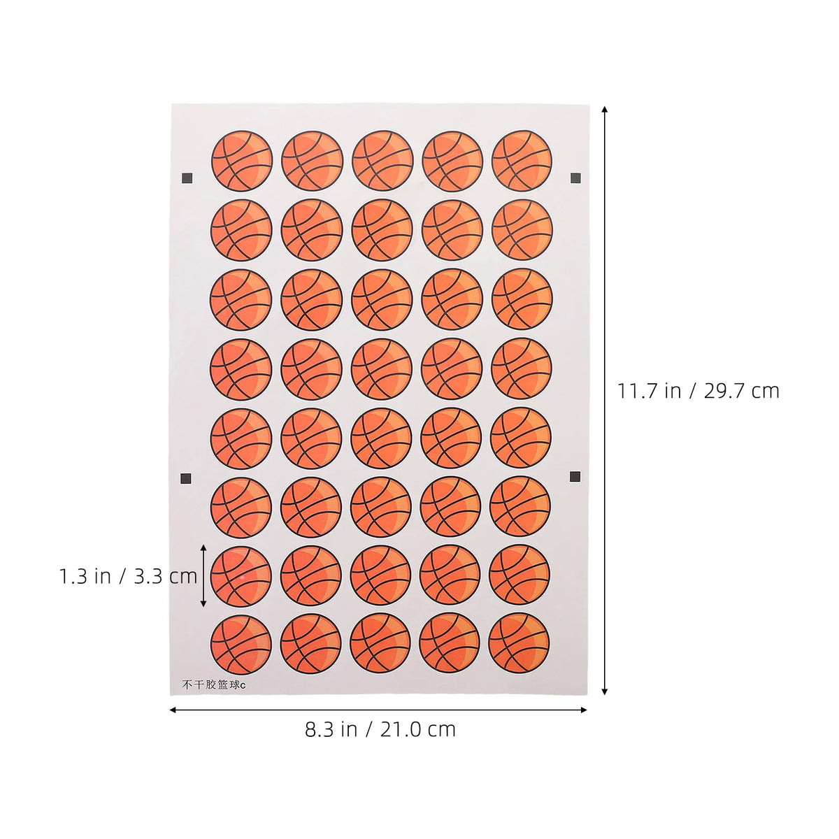 Basketball Temporary Tattoos – 40 Stickers per Sheet | Body Art Temporary Tattoo Stickers QXL