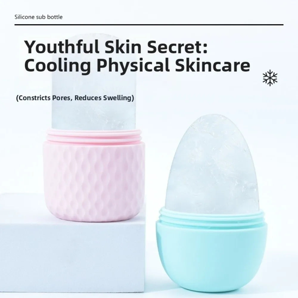 Silicone Ice Face Roller – Cooling De-Puffing Facial Massage Ice Face Roller QXL